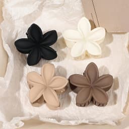 4Pcs Multicolor Flower Hair Claw Clips for Women Girls Nonslip Cute Fashion Hair Accessories Small Hairpin Crab Barrette Style