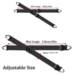 Heavy Duty Work Suspenders with 4 Gripper Clasps Anti-slip Elastic Pants Braces 3.8cm Wide Elegant X-Type Suspenders