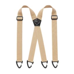 Heavy Duty Work Suspenders with 4 Gripper Clasps Anti-slip Elastic Pants Braces 3.8cm Wide Elegant X-Type Suspenders