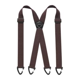 Heavy Duty Work Suspenders with 4 Gripper Clasps Anti-slip Elastic Pants Braces 3.8cm Wide Elegant X-Type Suspenders