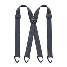 Heavy Duty Work Suspenders with 4 Gripper Clasps Anti-slip Elastic Pants Braces 3.8cm Wide Elegant X-Type Suspenders
