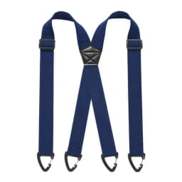 Heavy Duty Work Suspenders with 4 Gripper Clasps Anti-slip Elastic Pants Braces 3.8cm Wide Elegant X-Type Suspenders