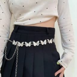 Summer Fashion Metal Waist Chain, Retro Butterfly Thin Belt Accessories, Hundreds of Matching Dresses, Belt Chains, Advanced
