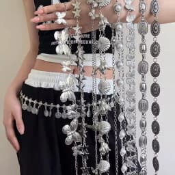 Summer Fashion Metal Waist Chain, Retro Butterfly Thin Belt Accessories, Hundreds of Matching Dresses, Belt Chains, Advanced