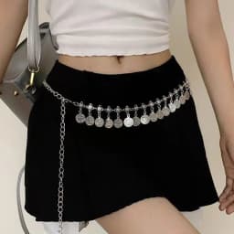 Summer Fashion Metal Waist Chain, Retro Butterfly Thin Belt Accessories, Hundreds of Matching Dresses, Belt Chains, Advanced