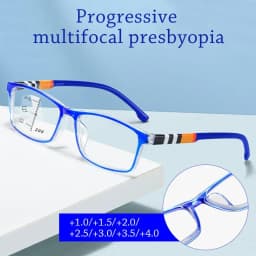 Single‑Vision & Multifocal Anti-Blue Light Reading Glasses Progressive Near Far Blue Ray Blocking Eyeglasses Eye Protection