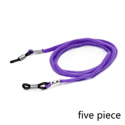 5ps Adjustable Glasses Strap Holder Anti Slip Glasses Cord Rope, Sports Sunglasses Chain Lanyard Eyewear Retainer Women Men