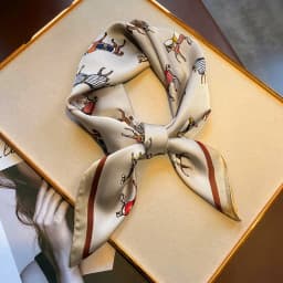 Luxury Silk Shawl Square Scarf for Women Satin Fashion Wraps Neckerchief Female Hair Bands Ribbon Headband Bandana 70X70CM