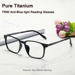 2025 Titanium Frame Progressive Multifocal Reading Glasses Unisex Anti-blue Light Presbyopia Eyewear Diopter 1.-0-4.0