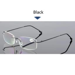 May Flower Blue Light Blockin Ultralight Memory Titanium Rimless Reading Glasses Men&Women Presbyopic Eyeglasses +1.0 +1.5 +2.0