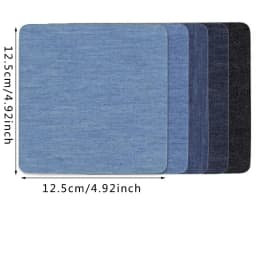 Denim Patches DIY Iron On Denim Elbow Patches Repair Pants For Jean Clothing Pants Badges Apparel Sewing Fabric NEW