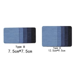 Denim Patches DIY Iron On Denim Elbow Patches Repair Pants For Jean Clothing Pants Badges Apparel Sewing Fabric NEW