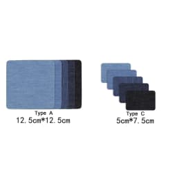 Denim Patches DIY Iron On Denim Elbow Patches Repair Pants For Jean Clothing Pants Badges Apparel Sewing Fabric NEW
