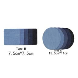 Denim Patches DIY Iron On Denim Elbow Patches Repair Pants For Jean Clothing Pants Badges Apparel Sewing Fabric NEW