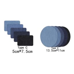 Denim Patches DIY Iron On Denim Elbow Patches Repair Pants For Jean Clothing Pants Badges Apparel Sewing Fabric NEW