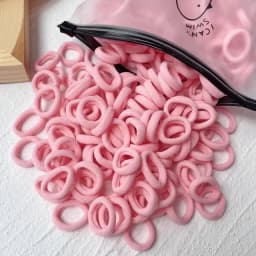 20/50/100PCS Colorful Basic Nylon Ealstic Hair Ties for Girls Ponytail Hold Scrunchie Rubber Band Kids Basic Hair Accessories