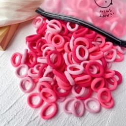 20/50/100PCS Colorful Basic Nylon Ealstic Hair Ties for Girls Ponytail Hold Scrunchie Rubber Band Kids Basic Hair Accessories