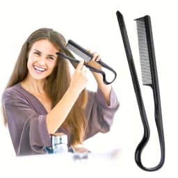 Professional V-Comb Straightener Hair Styling Tool for Messy Wavy Hair Comb for Wig Styling Human Hair Styling tool accessories