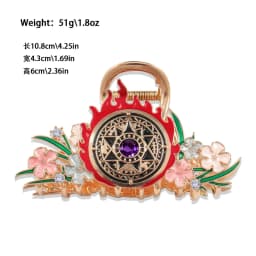 Exquisite Cute Cartoon Flame Hair Claw Boat Dragon Large Hair Claws New Japanese Cat Claw Clip Enamel Hair Accessories for Women