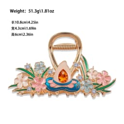 Exquisite Cute Cartoon Flame Hair Claw Boat Dragon Large Hair Claws New Japanese Cat Claw Clip Enamel Hair Accessories for Women