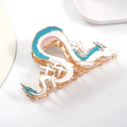 Exquisite Cute Cartoon Flame Hair Claw Boat Dragon Large Hair Claws New Japanese Cat Claw Clip Enamel Hair Accessories for Women