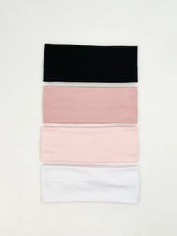 4Pcs/Set Fashion Knitted Hair Bands Women Solid Color Wide Elastic Headband Sport Yoga Hairband Soft Wash Face Makeup Headwrap