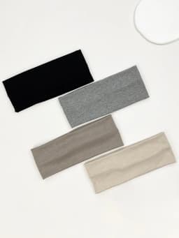 4Pcs/Set Fashion Knitted Hair Bands Women Solid Color Wide Elastic Headband Sport Yoga Hairband Soft Wash Face Makeup Headwrap