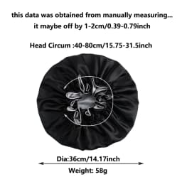 1Pc Double-Layered Minimalist Hair Bonnet Satin Bonnet Sleep Caps Can Be Worn on Both Sides Versatile Cap for Men/Women