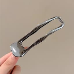 Hollow Rectangle Hair Claw Clips Metal Duckbill Hair Clips Non-Slip Grip Hair Barrettes Geometric Hair Accessories for Daily