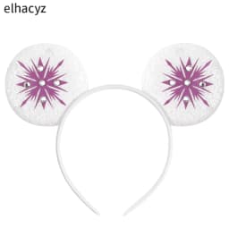 Mickey Cartoon Olaf Headbands for Kids Cute Snowman Ears Hair Accessories Women Elsa Frozen Hairband Girls Cosplay Headwear Gift