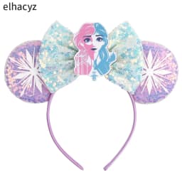 Mickey Cartoon Olaf Headbands for Kids Cute Snowman Ears Hair Accessories Women Elsa Frozen Hairband Girls Cosplay Headwear Gift