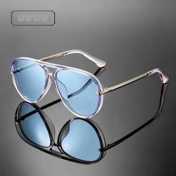 Candy Color Trendy Oversized Pilot Sunglasses Women Summer Fashion Alloy Frame Pilot Sun Glasses Luxury Brand Outdoor Y2K Shades