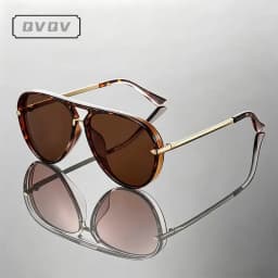Candy Color Trendy Oversized Pilot Sunglasses Women Summer Fashion Alloy Frame Pilot Sun Glasses Luxury Brand Outdoor Y2K Shades