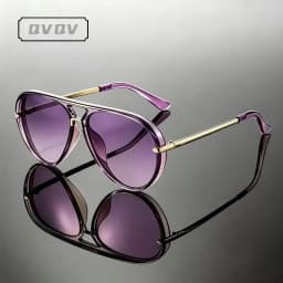 Candy Color Trendy Oversized Pilot Sunglasses Women Summer Fashion Alloy Frame Pilot Sun Glasses Luxury Brand Outdoor Y2K Shades