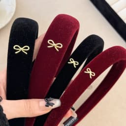 Korean autumn winter atmosphere headband women's 2024 new high cranial top velvet headband high sense retro hair accessories