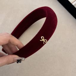Korean autumn winter atmosphere headband women's 2024 new high cranial top velvet headband high sense retro hair accessories