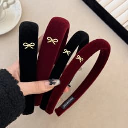 Korean autumn winter atmosphere headband women's 2024 new high cranial top velvet headband high sense retro hair accessories
