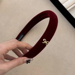 Korean autumn winter atmosphere headband women's 2024 new high cranial top velvet headband high sense retro hair accessories