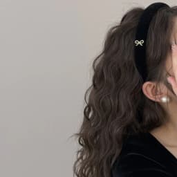 Korean autumn winter atmosphere headband women's 2024 new high cranial top velvet headband high sense retro hair accessories
