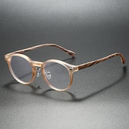 KAMMPT Vintage Round Glasses Fashion Retro Blue Light Blocking Eyeglasses Trendy Stylish Design Candy Color Rim Optical Frames