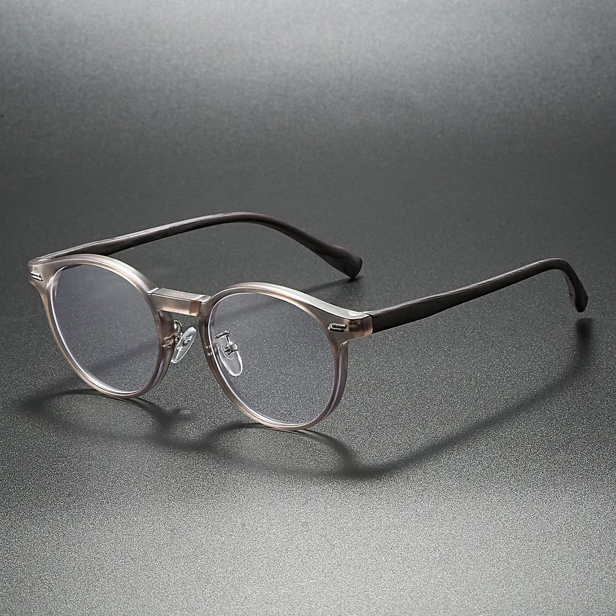 KAMMPT Vintage Round Glasses Fashion Retro Blue Light Blocking Eyeglasses Trendy Stylish Design Candy Color Rim Optical Frames