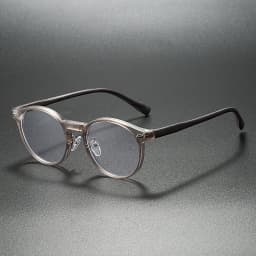 KAMMPT Vintage Round Glasses Fashion Retro Blue Light Blocking Eyeglasses Trendy Stylish Design Candy Color Rim Optical Frames