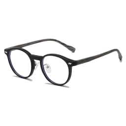 KAMMPT Vintage Round Glasses Fashion Retro Blue Light Blocking Eyeglasses Trendy Stylish Design Candy Color Rim Optical Frames