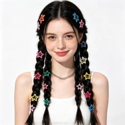 50/100pcs Colorful Star Hair Clips Durable Hair Accessories for Women Fashionable Hair Decorations for School Parties Vacations