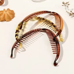 MutliColor Banana Hair Clip French Banana Clip Hair Comb for Women Hair Styling Accessories Fishtail HairPin for Thick Thin Hair