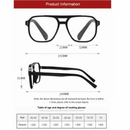2025 Aviation Reading Glasses Women Men Fashion Vintage Anti Blue Light Presbyopic Glasses Polit Prescription Eyewear +1.0~+4.0