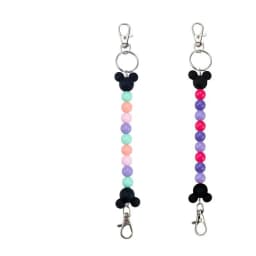 Mickey Mouse Ears Holder for Backpack Bag Beaded Lanyard Keychain Trip Accessories Headband Hanging Display Organizer Decoration