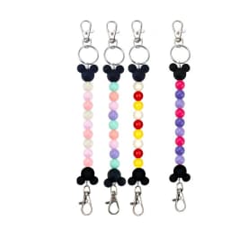 Mickey Mouse Ears Holder for Backpack Bag Beaded Lanyard Keychain Trip Accessories Headband Hanging Display Organizer Decoration