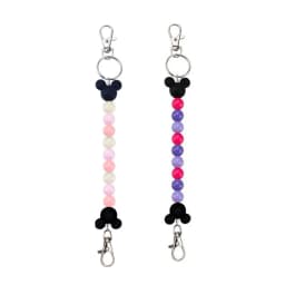Mickey Mouse Ears Holder for Backpack Bag Beaded Lanyard Keychain Trip Accessories Headband Hanging Display Organizer Decoration