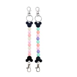 Mickey Mouse Ears Holder for Backpack Bag Beaded Lanyard Keychain Trip Accessories Headband Hanging Display Organizer Decoration
